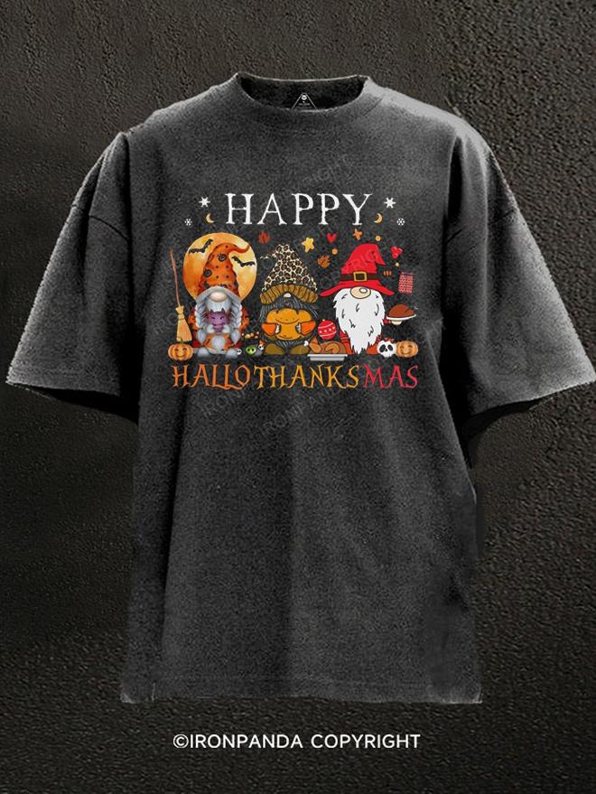 Hallothanksmas Washed Gym Shirt