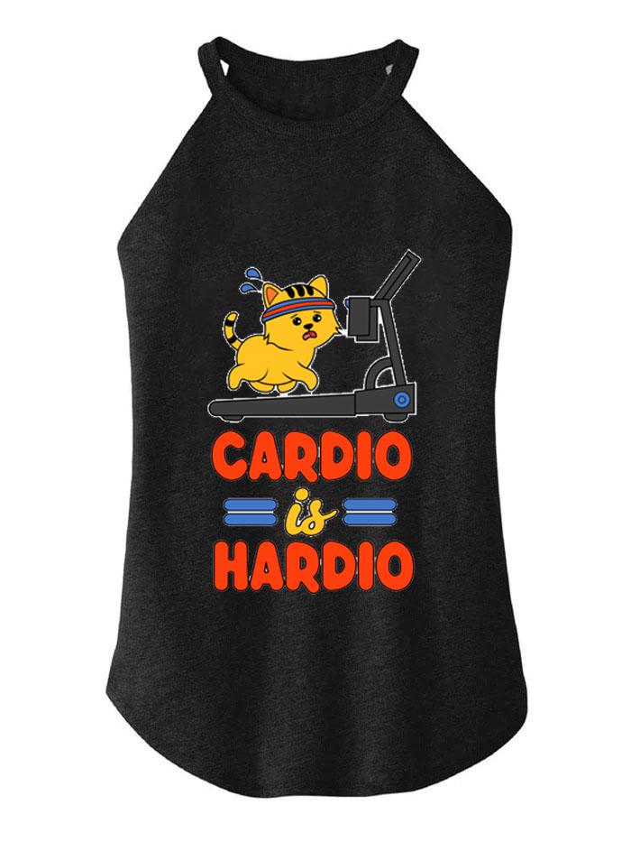 CARDIO IS MY HARDIO ROCKER COTTON TANK