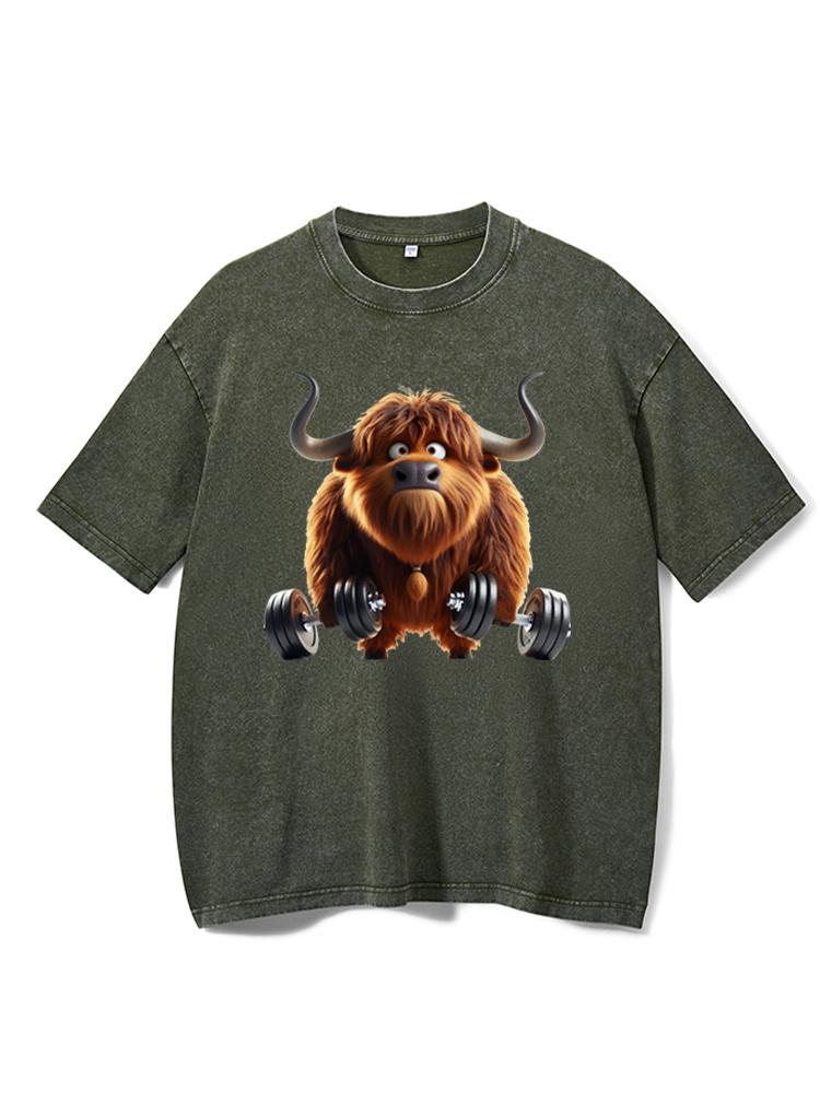 GYM YAK Washed Gym Shirt