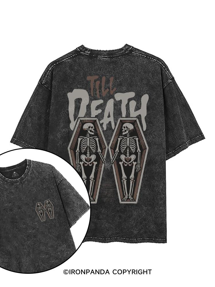 TILL DEATH printed Gym Shirt