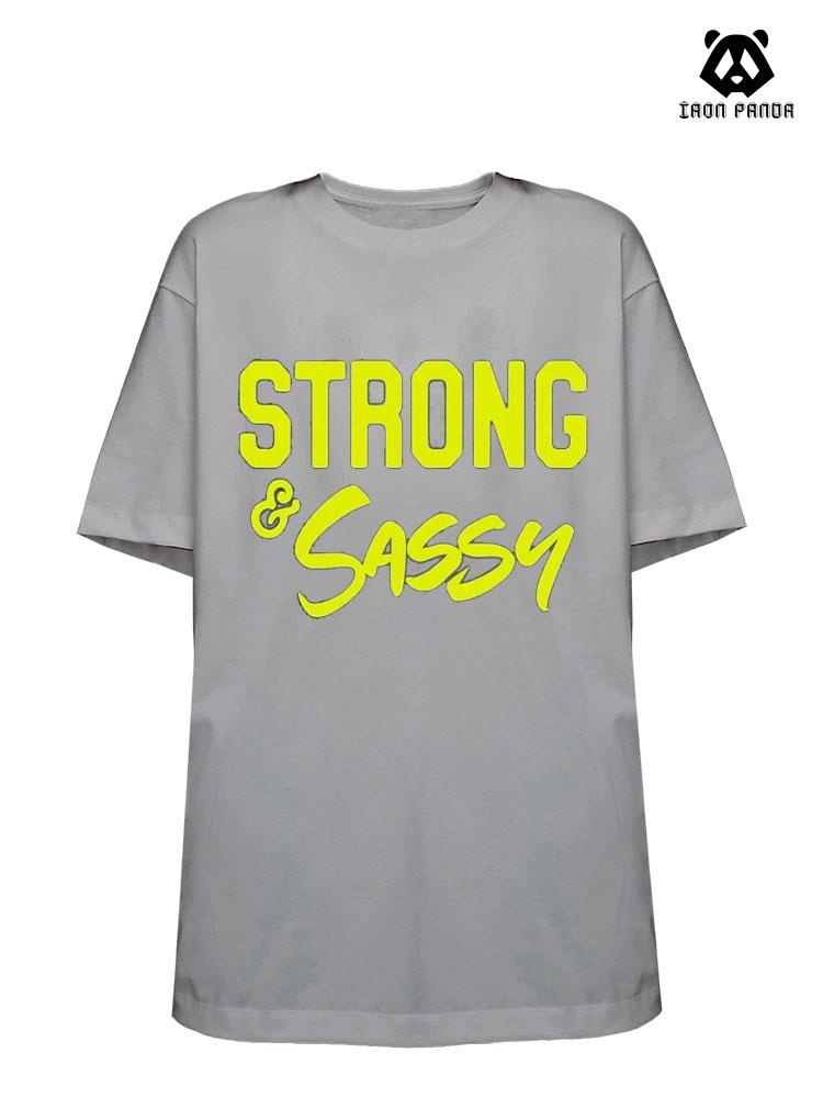 Strong and Sassy Cotton Gym Shirt