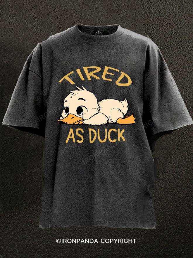 TIRED AS DUCK Washed Gym Shirt