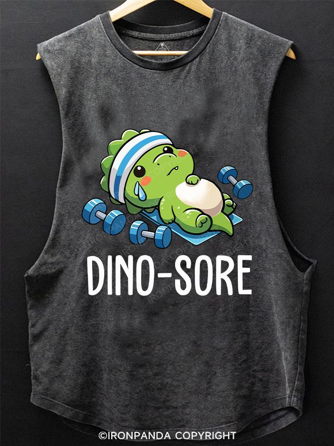 DINO-SORE SCOOP BOTTOM COTTON TANK