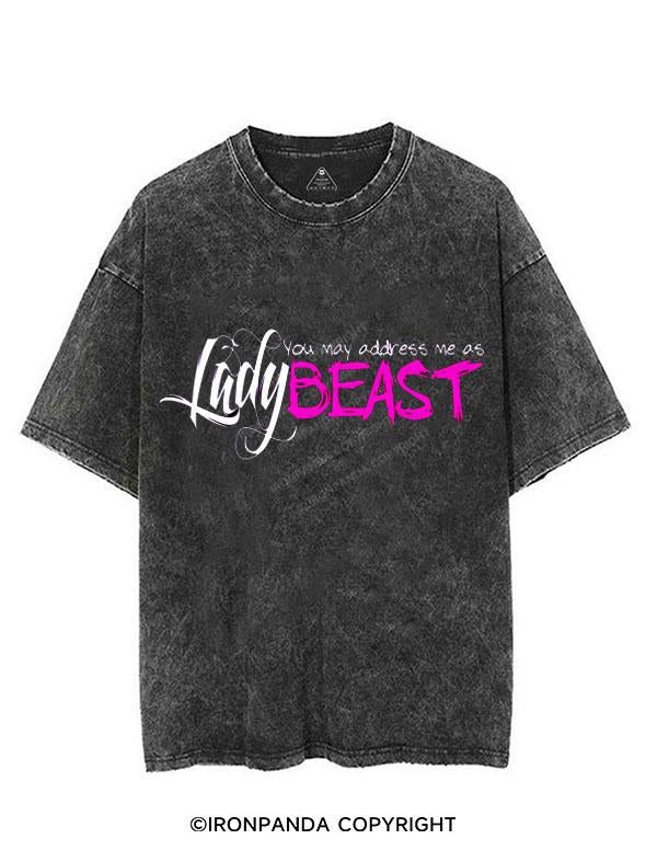 LADY BEAST VINTAGE GYM SHIRT