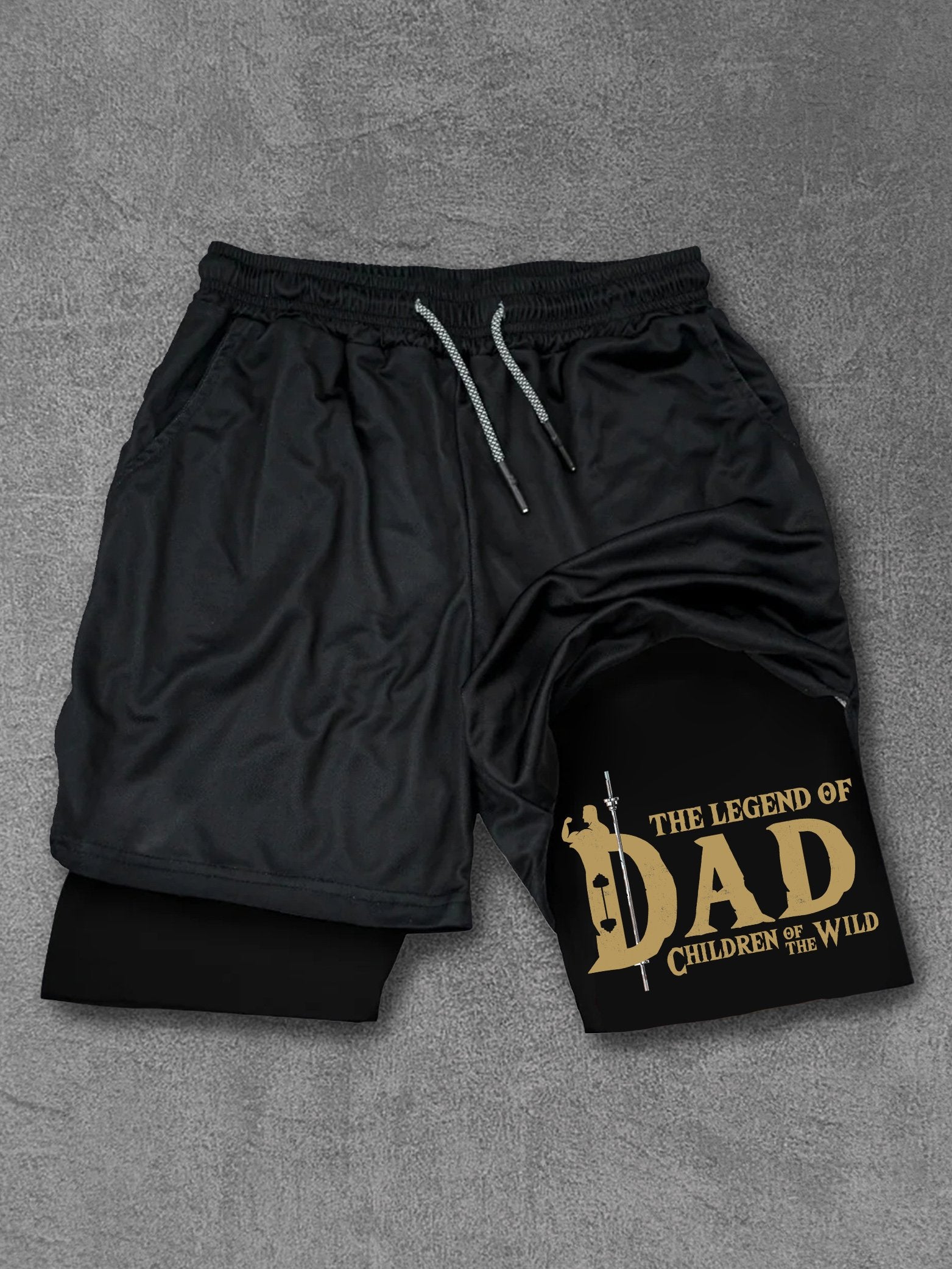 The Legend Of Dad Performance Training Shorts