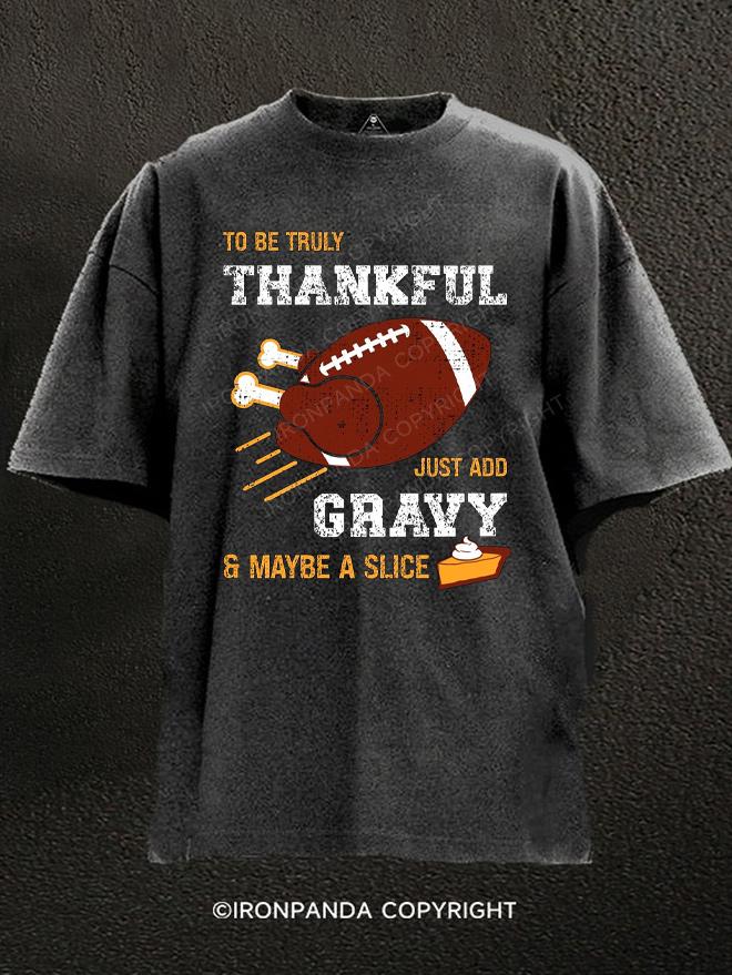 TURKEY AND PUMPKIN PIE Washed Gym Shirt