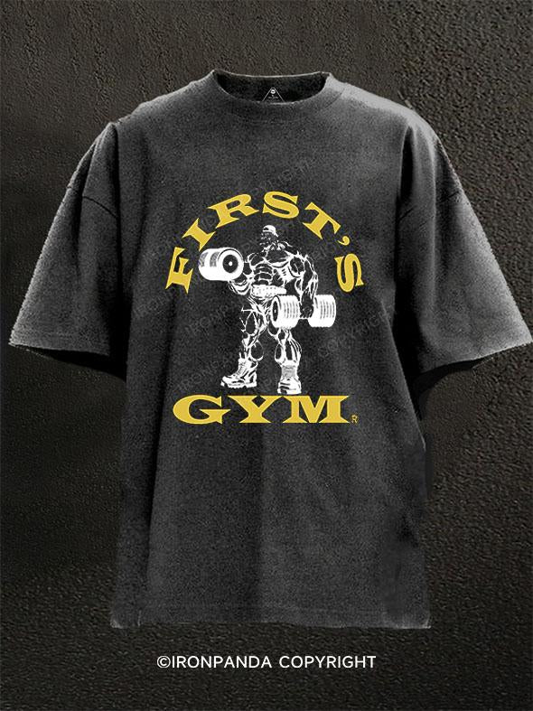 FIRST'S GYM Washed Gym Shirt