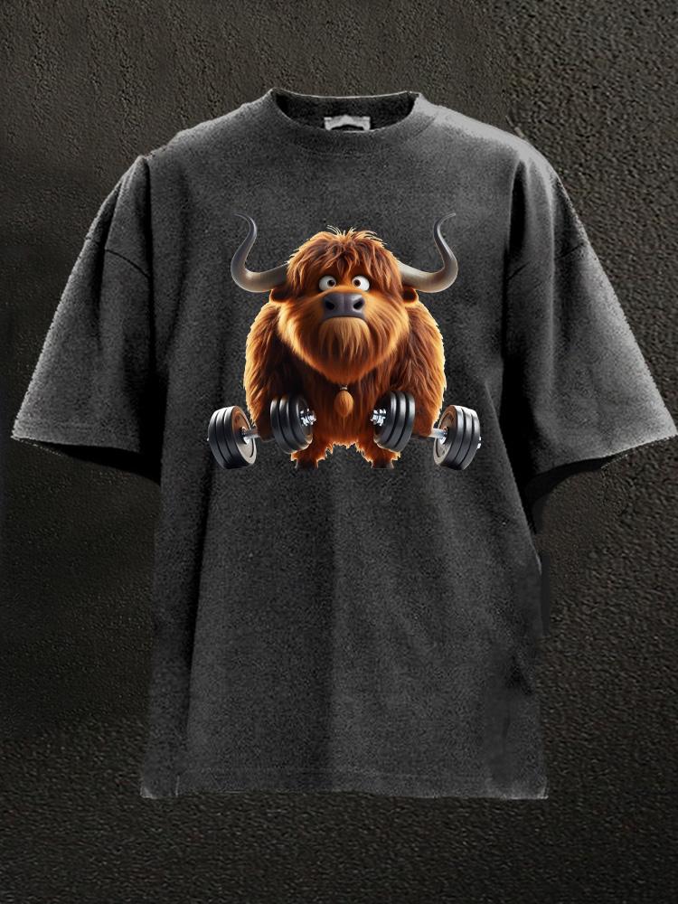 GYM YAK Washed Gym Shirt