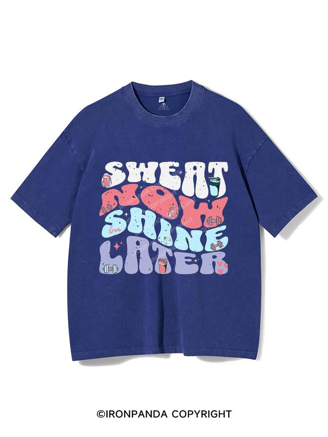 SWEAT NOW SHINE LATER VINTAGE GYM SHIRT