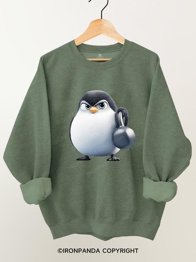 Kettlebell penguin Gym Sweatshirt