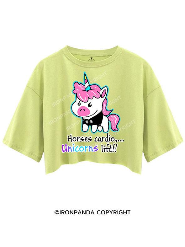 HORSES CARDIO UNICORNS LIFT CROP TOPS