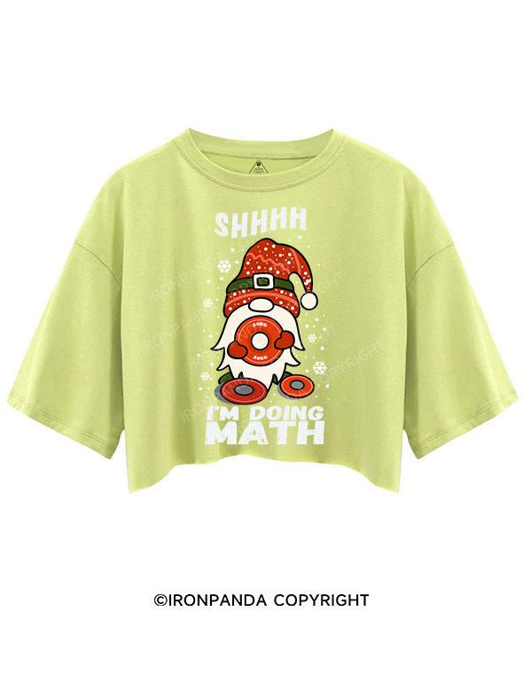 SHHHH I'M DOING MATH GOBLIN CROP TOPS