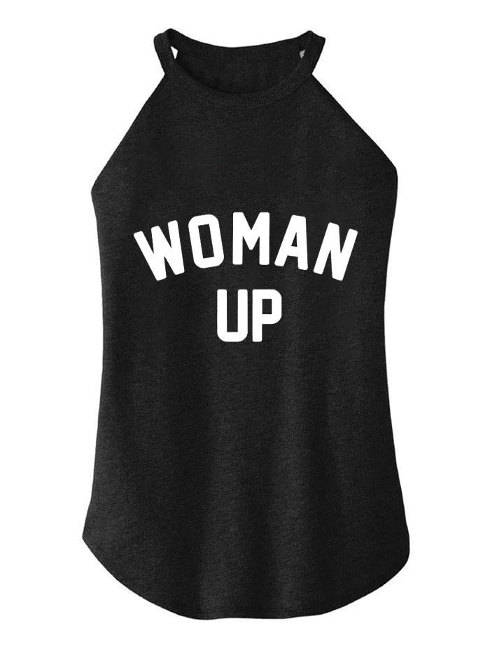 Woman Up TRI ROCKER COTTON TANK