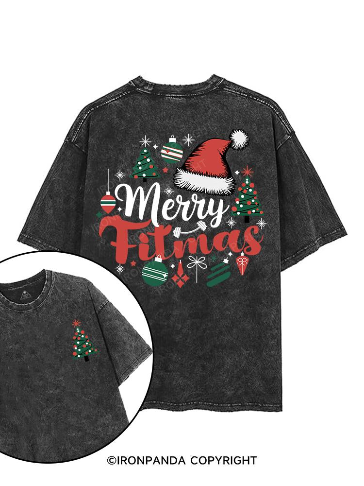 MERRY FITMAS printed Gym Shirt