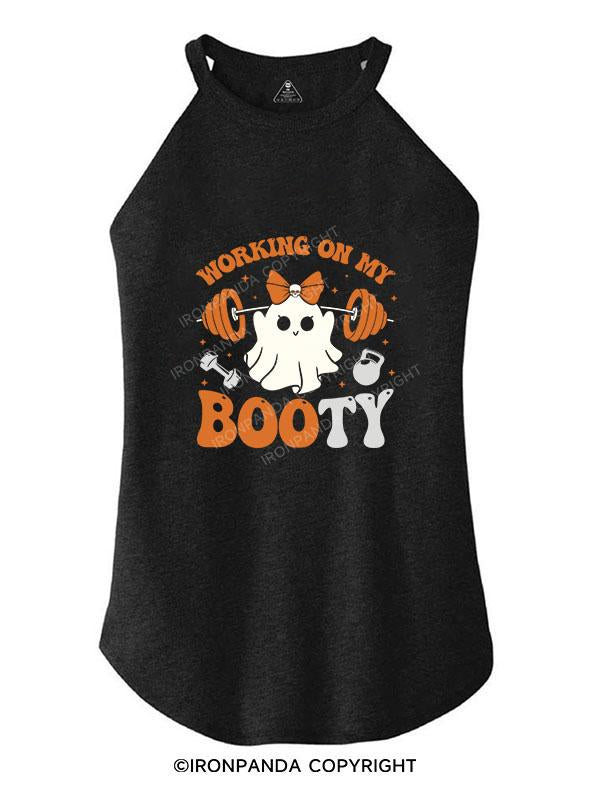 WORKING ON MY BOOTY ROCKER COTTON TANK