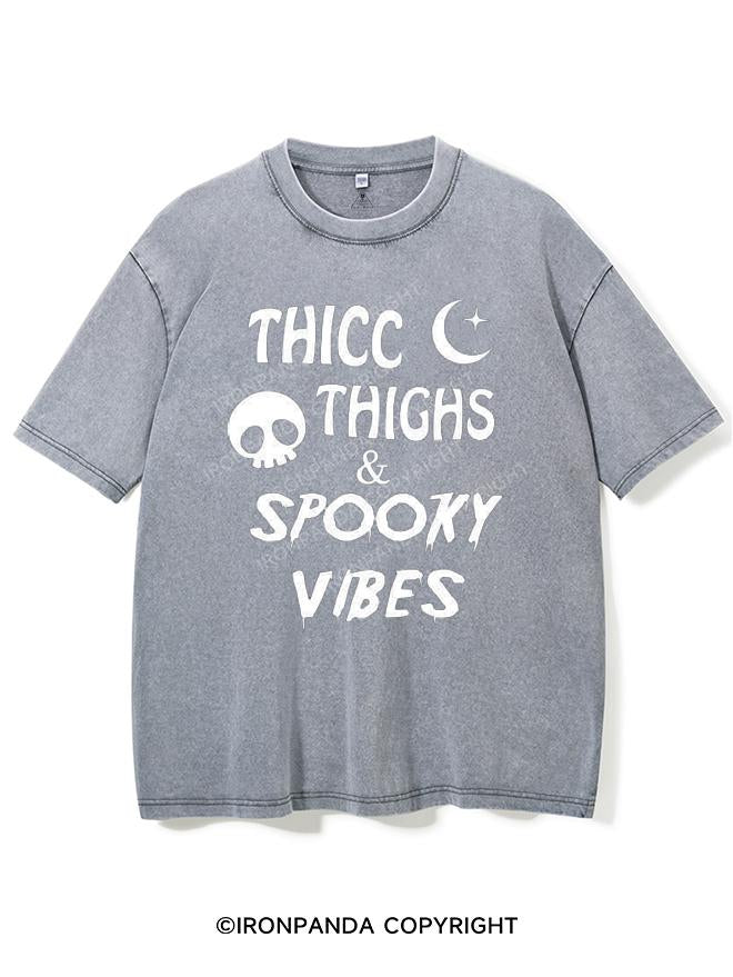 THICC THIGHS & SPOOKY VIBES VINTAGE GYM SHIRT