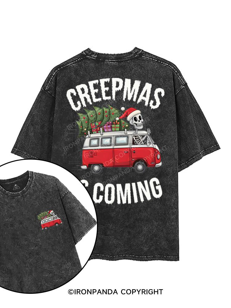 CREEPMAS IS COMING printed Gym Shirt