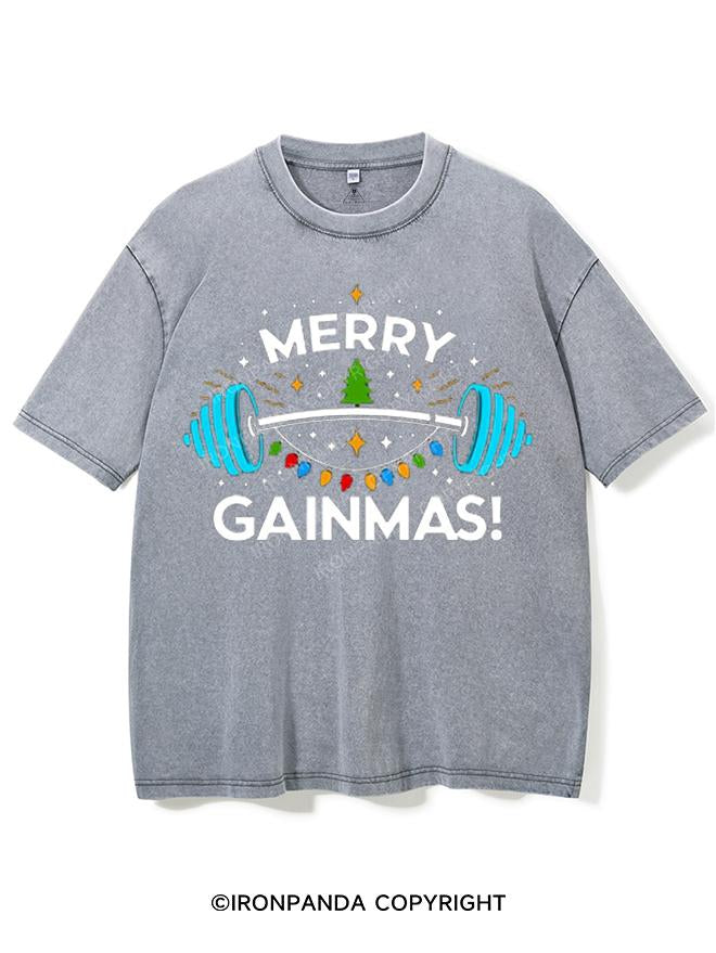 MERRY GAINMAS VINTAGE GYM SHIRT