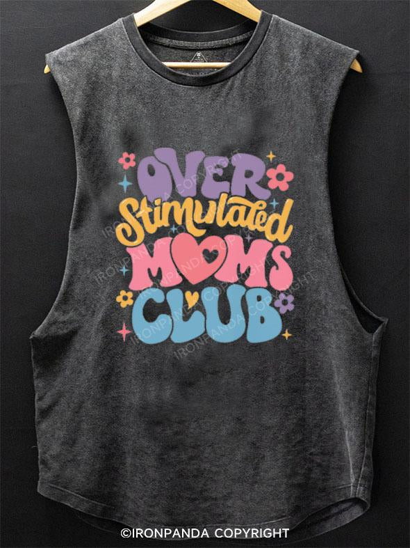 OVER STIMULATED MOMS CLUB SCOOP BOTTOM COTTON TANK