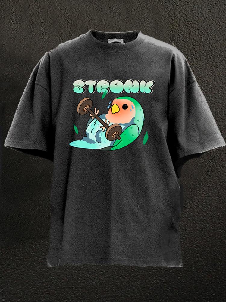 stronk parrot Washed Gym Shirt