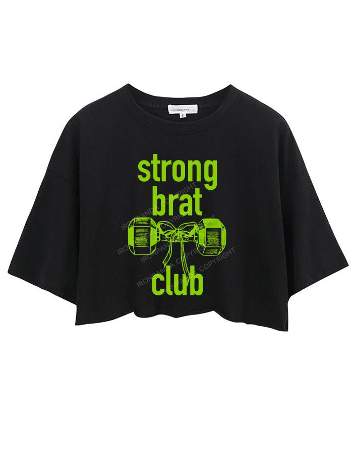 STRONG BRAT CLUB CROP TOPS