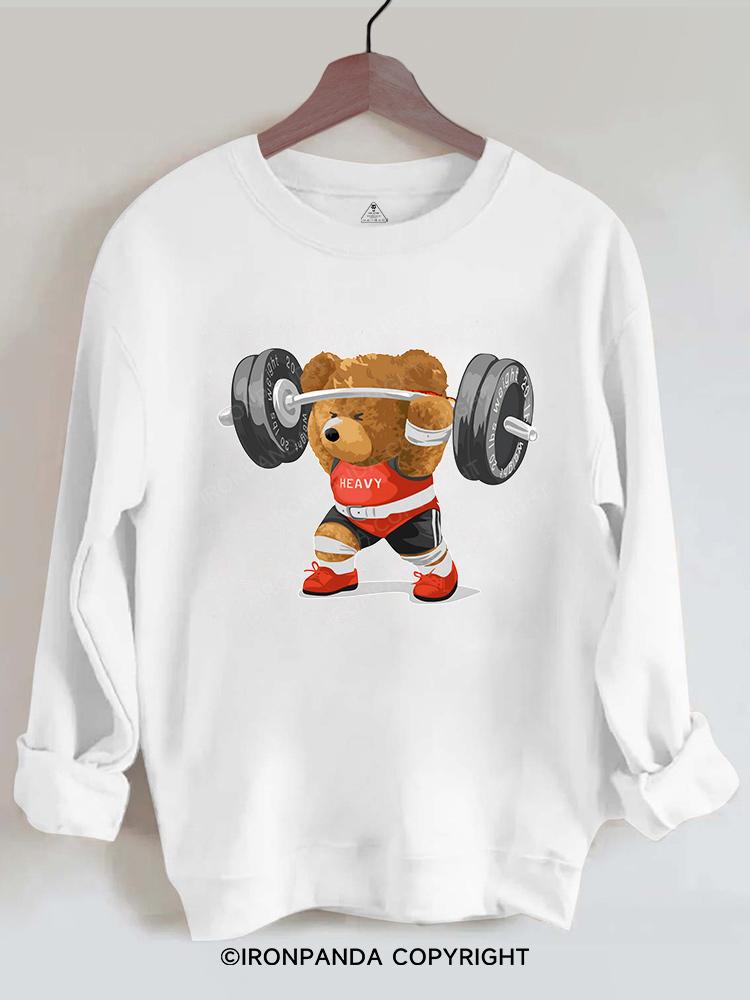 bear weightlifting Gym Sweatshirt