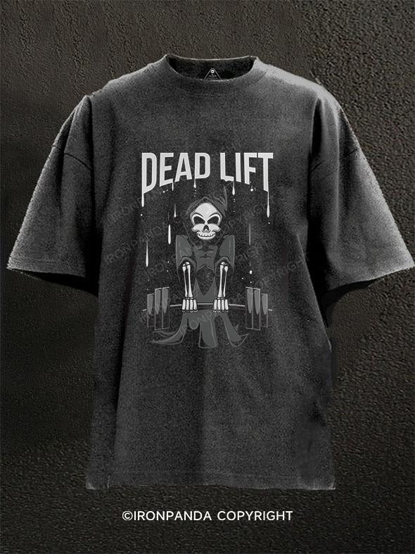 Grim Reaper lifting Washed Gym Shirt