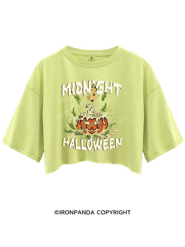 MIDNIGHT HALLOWEEN CROP TOPS