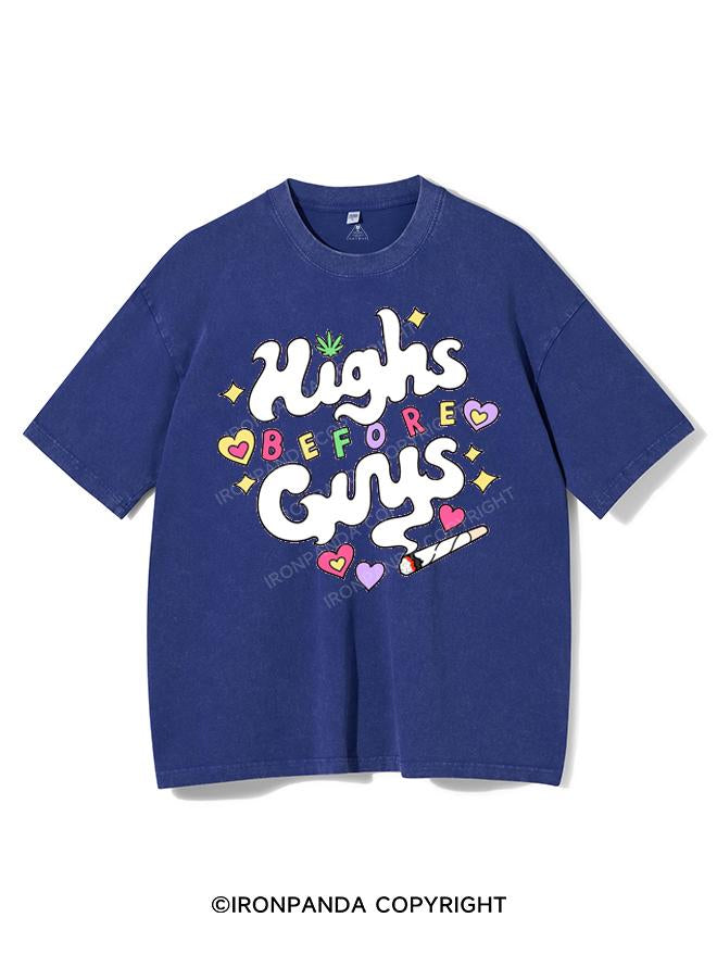 HIGHS BEFORE GUYS VINTAGE GYM SHIRT