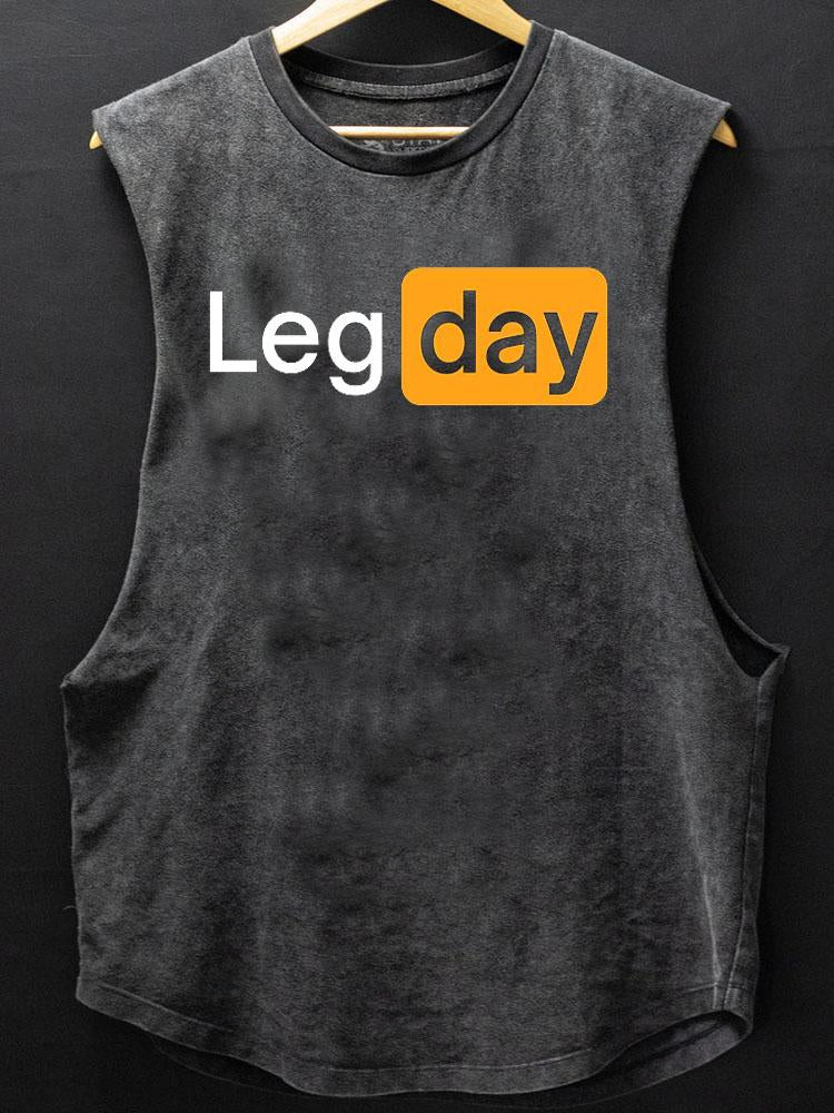 Leg Day Scoop Bottom Cotton Tank