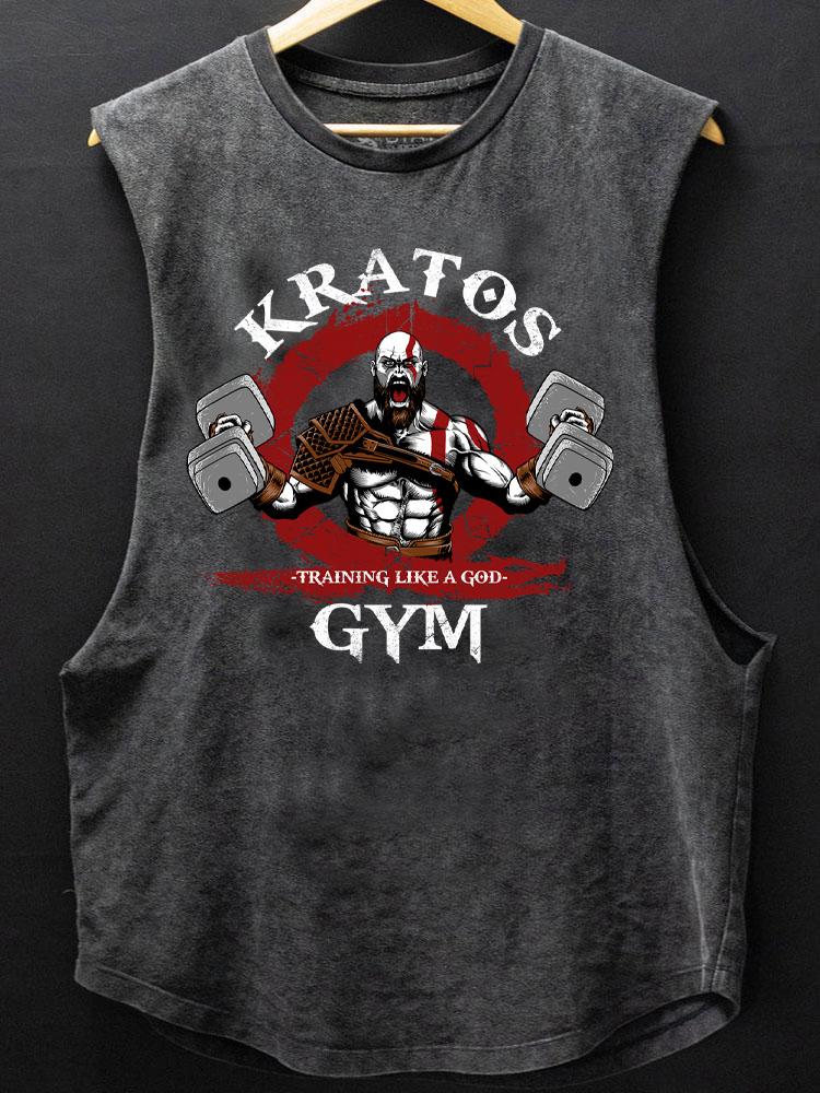 kratos gym SCOOP BOTTOM COTTON TANK