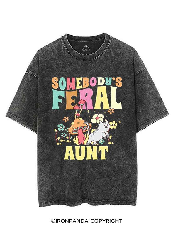 Somebody's Feral Aunt VINTAGE GYM SHIRT