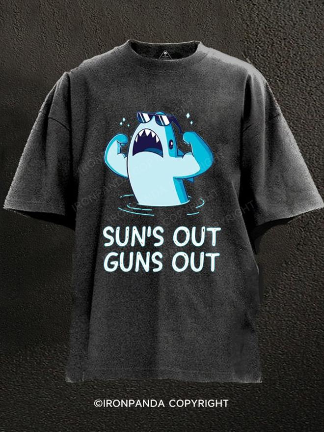 SUNS OUT GUNS OUT Washed Gym Shirt