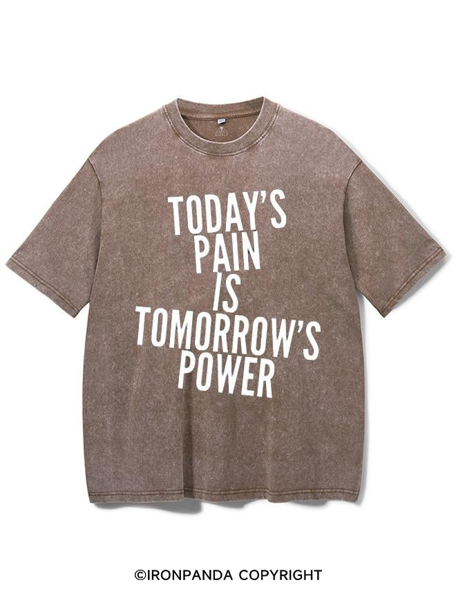 TODAY'S PAIN IS TOMORROW'S POWER VINTAGE GYM SHIRT