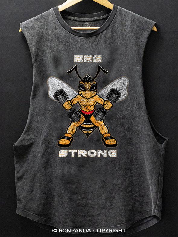 Bee Strong Fitness SCOOP BOTTOM COTTON TANK