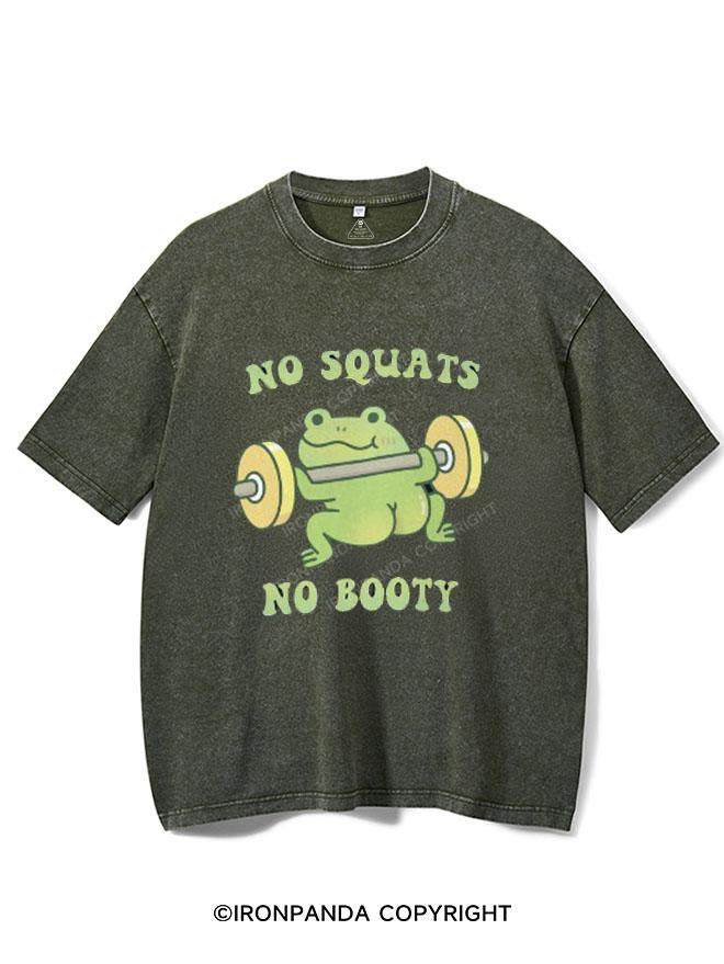 FROG NO SQUATS NO BOOTY  VINTAGE GYM SHIRT