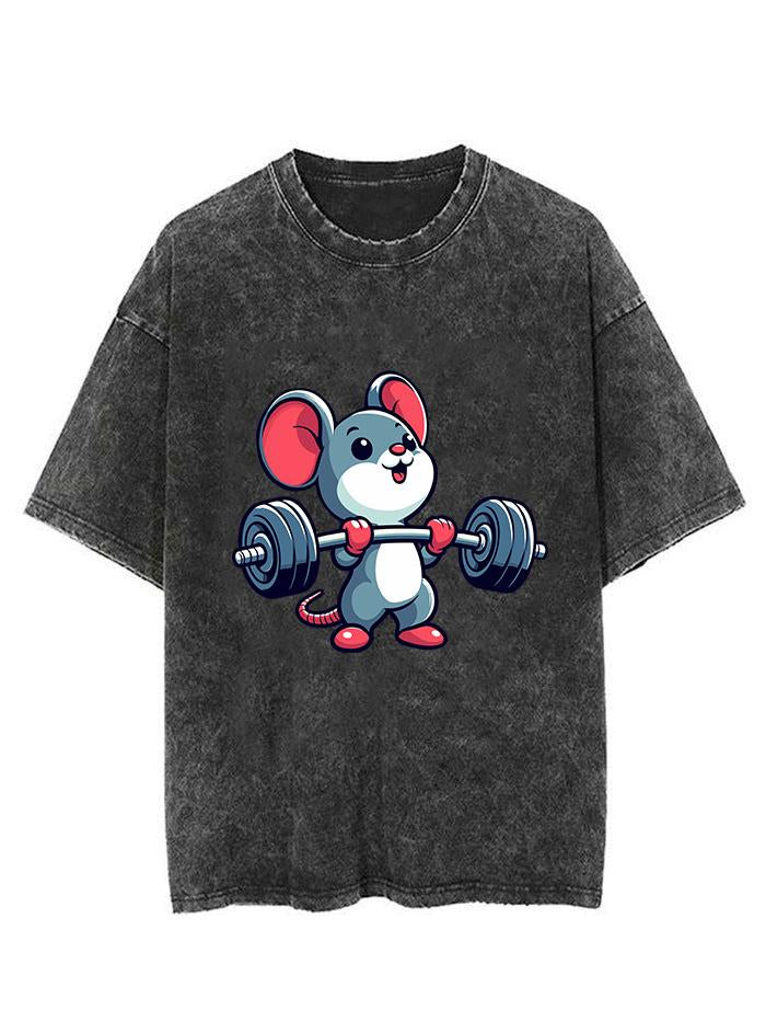 mouse weightlifting Vintage Gym Shirt