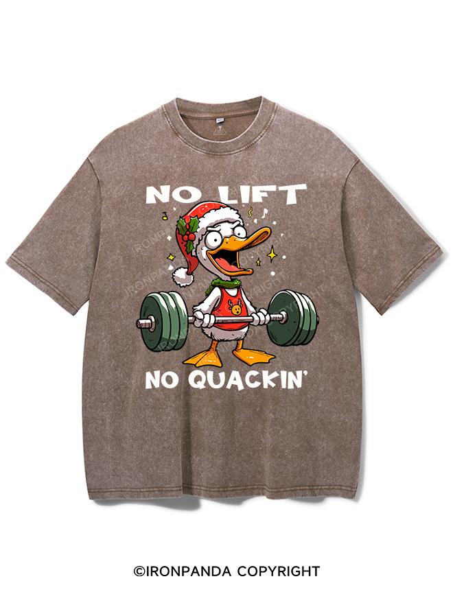 NO LIFT NO QUACKIN' VINTAGE GYM SHIRT