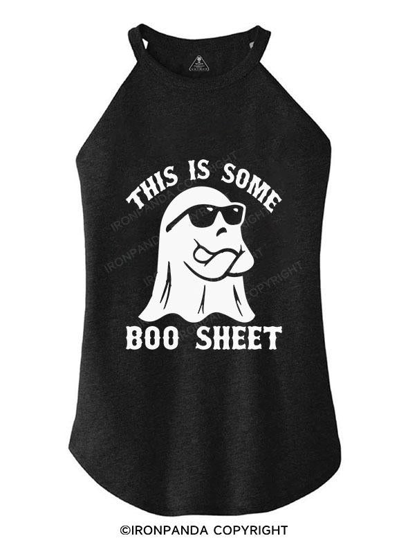 THIS IS SOME BOO SHEET TRI ROCKER COTTON TANK