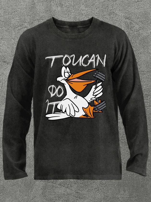 toucan do it Washed Gym Long Sleeve Shirt