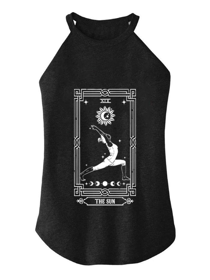 THE SUN TAROT  ROCKER COTTON TANK