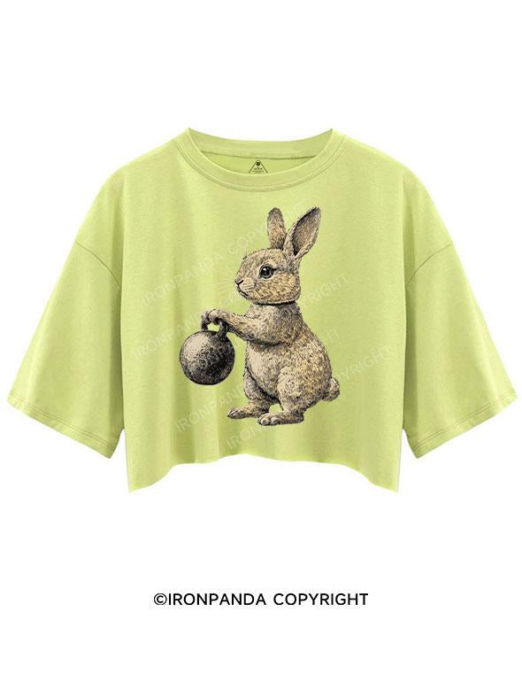 KETTLEBELL BUNNY IN BEAST MODE CROP TOPS