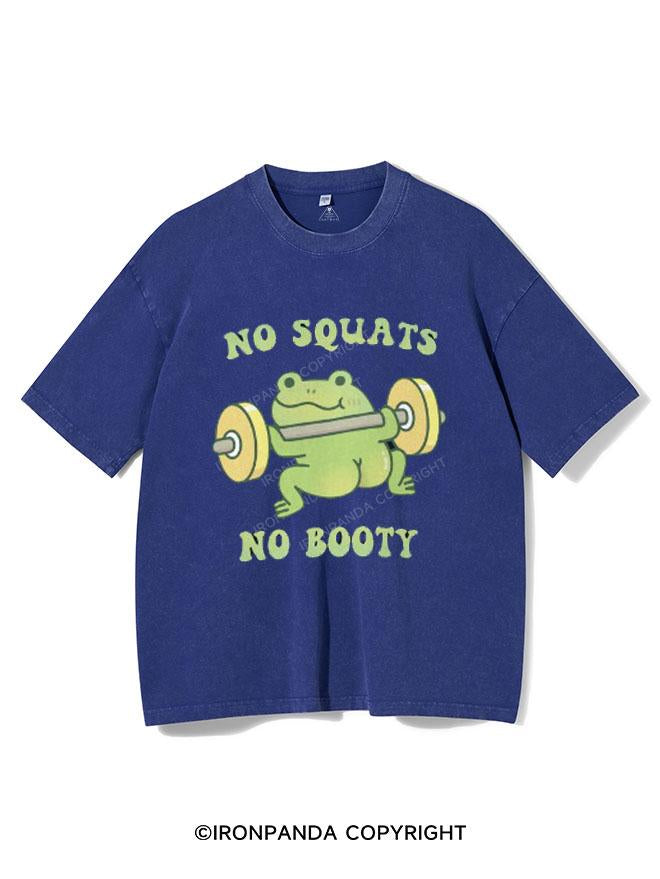 FROG NO SQUATS NO BOOTY  VINTAGE GYM SHIRT