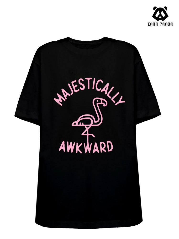 MAJESTICALLY AWKWARD  Loose fit cotton  Gym T-shirt