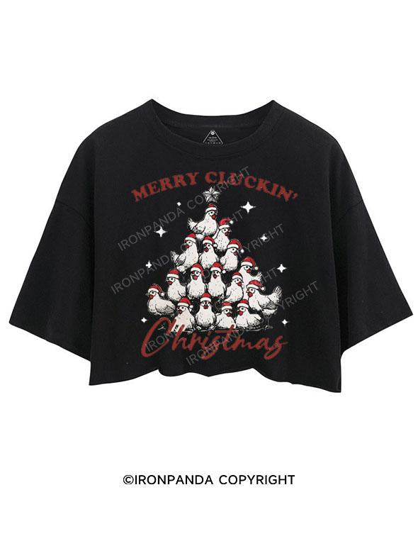 MERRY CLUCKIN' CHRISTMAS CROP TOPS