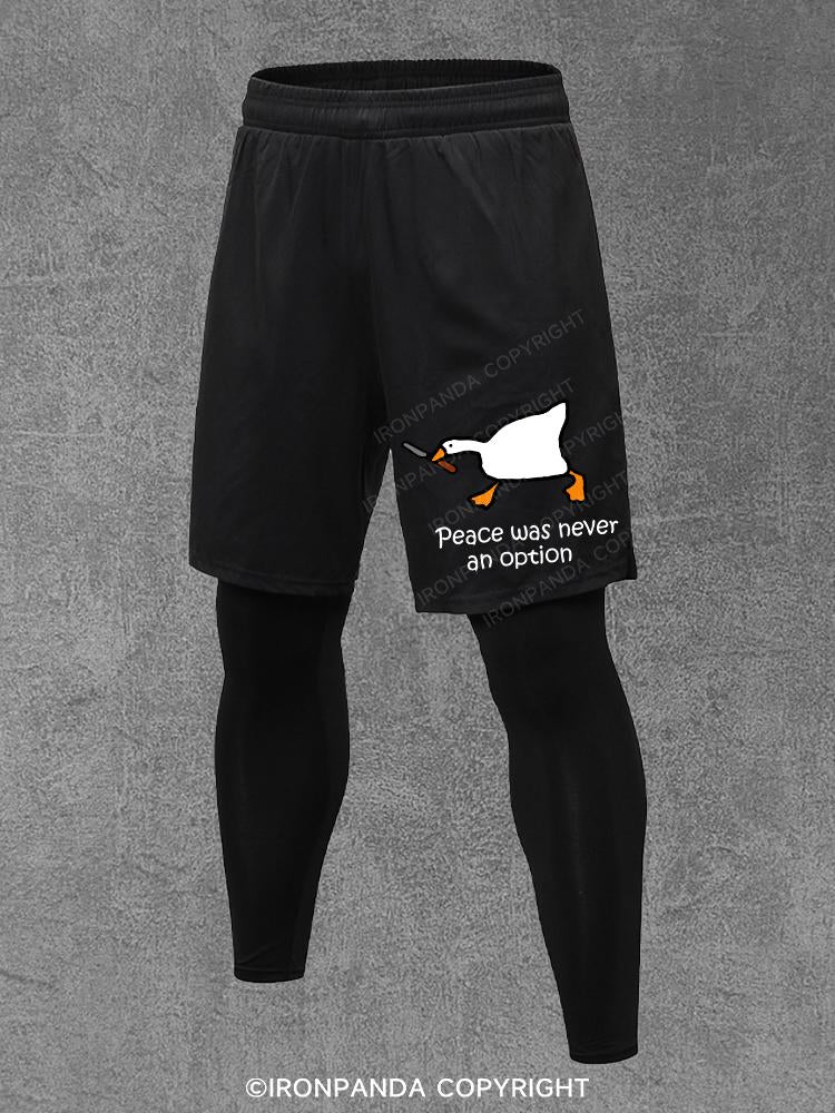 peace was never an option Performance Training Pants