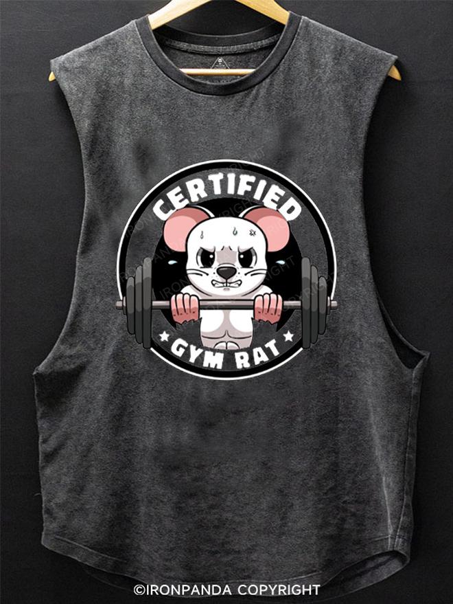 Certified Gym Rat SCOOP BOTTOM COTTON TANK