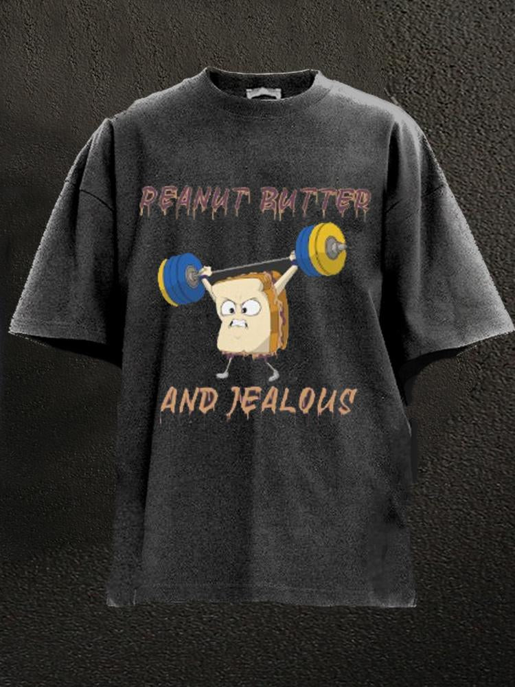 Peanut Butter and Jealous Washed Gym Shirt