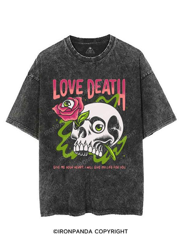 LOVE DEATH VINTAGE GYM SHIRT