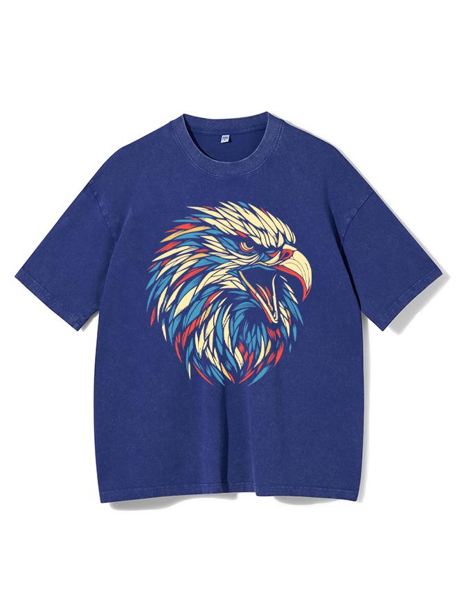 Eagle Head Washed Gym Shirt